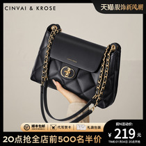 Official Network Small Ck Flagship Store Bag Package Women 2023 New 100 Hitch Bunk Bag Chain Single Shoulder Bag Advanced Diagonal Satchel Bag