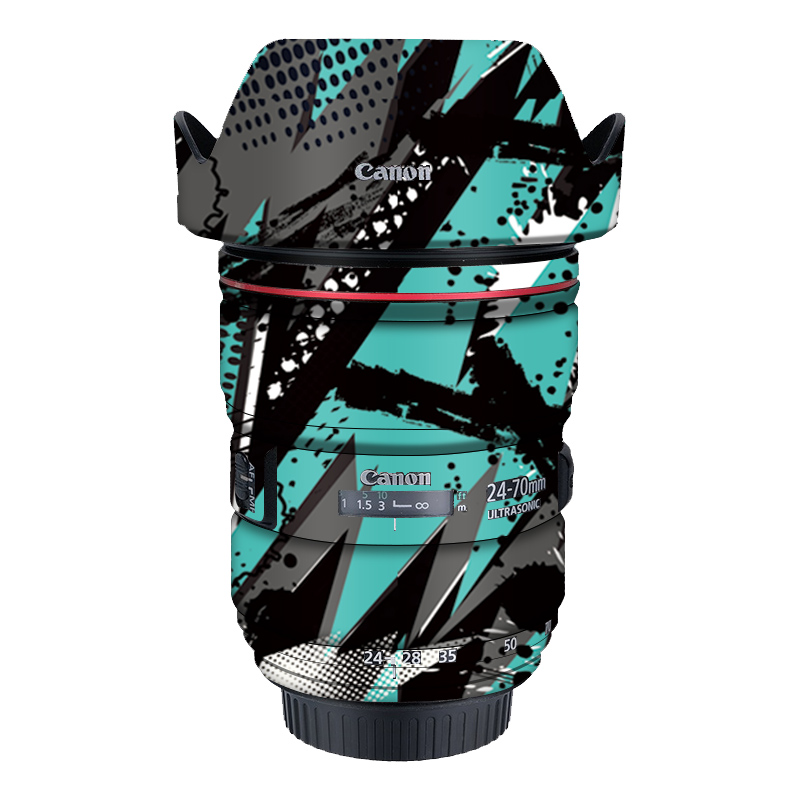 适用于佳能EF24-70F2.8二代镜头贴纸 2470镜头保护膜  碳纤磨砂膜 - 图3