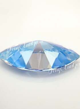 马眼彩色莫桑石组合1克拉八心八箭橄榄形裸钻莫桑出口moissanite