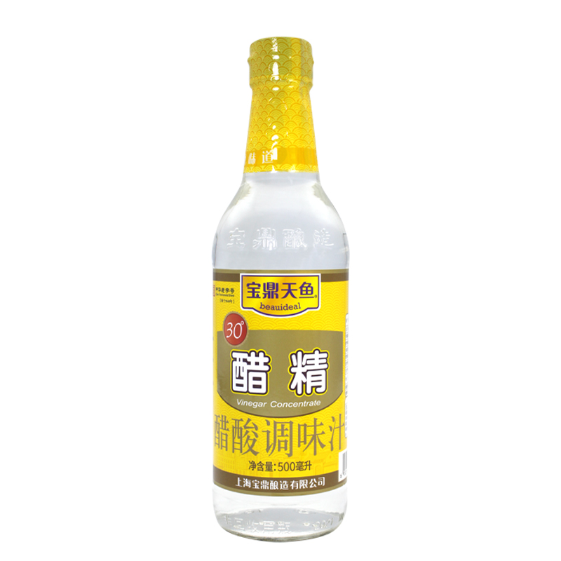 宝鼎天鱼 30度醋精500ml 高浓度食用白醋精泡脚除垢清洁 - 图3