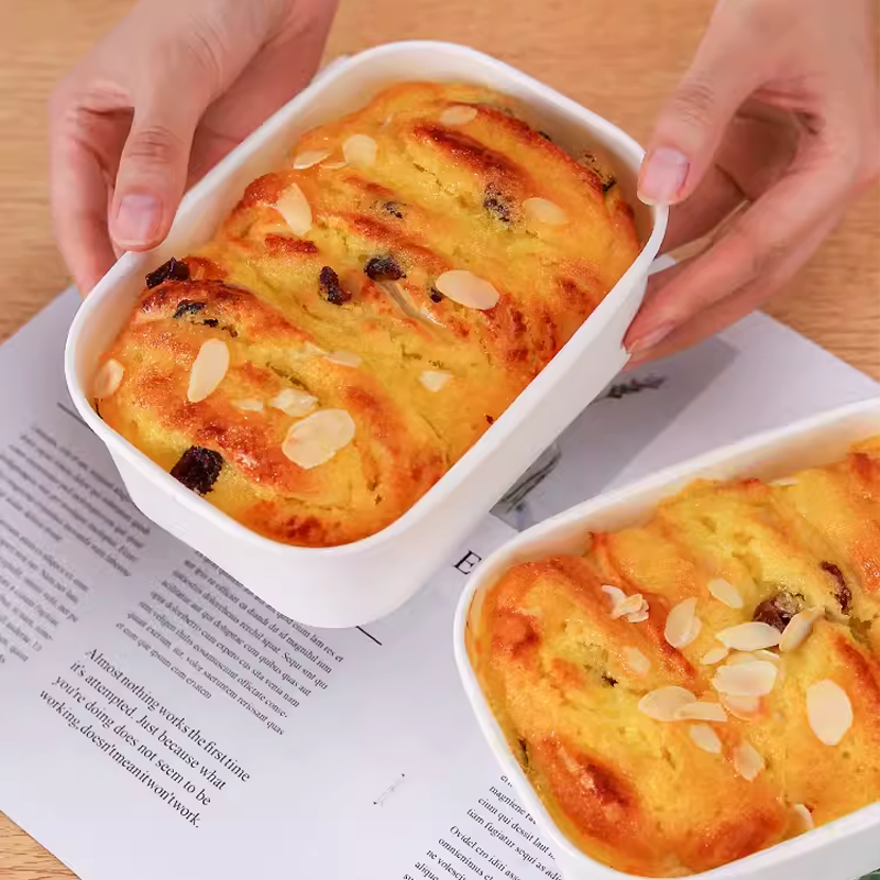 好利来同款面包金枕芝士炼乳吐司盒蛋糕纸托包装耐烘烤─次性模具-图1