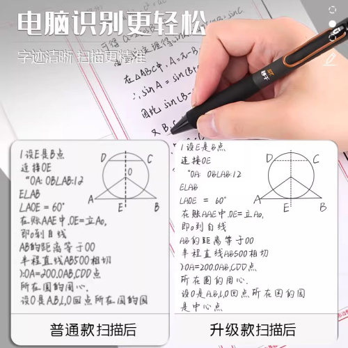 晨光优品按动中性笔学生用考试刷题笔ST书写小行家黑笔速干碳素笔防疲劳高颜值水笔芯顺滑0.5mm签字笔圆珠笔 - 图1