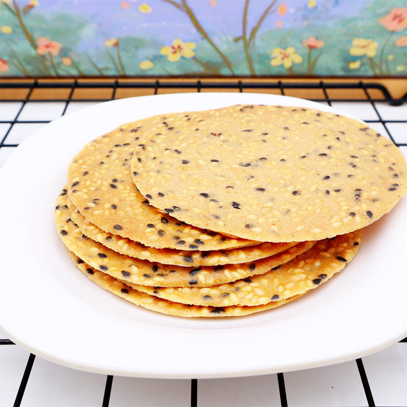 悦图黑芝麻杂粮片500g铁棍山药0蔗糖添加芝麻片中老年怀旧薄脆饼,淘宝优惠券,粉丝福利购,淘宝优惠卷