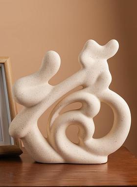 创意陶瓷福字摆件家居客厅电视柜婚庆乔迁礼品工艺品