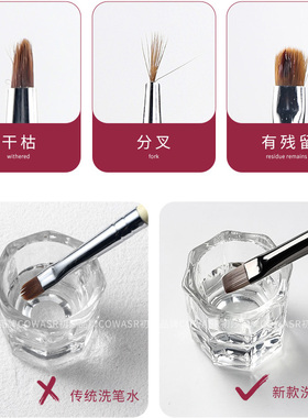 美甲洗笔水清洁液收纳笔筒大小瓶