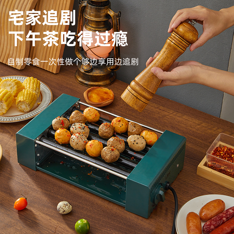 LRK烤肠机台式家用小型迷你热狗机多功能网红神器香肠早餐机-图3