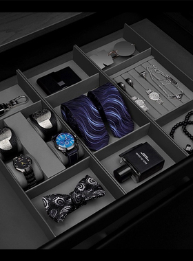 样板间家居展厅展柜衣帽间中岛柜梳妆台抽屉装饰品软装搭配摆件