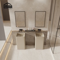 Net Forest Artificial Stone Floor Style Home Balcony Wash Basin Terrace Terrace Outdoor integrated column Handwashing pool Custom