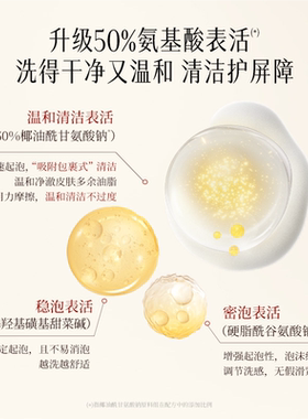 稀物集洗面奶松茸菌菇氨基酸洁面乳控油清洁毛孔油皮男女洁面慕斯