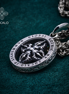 ZOCALO金刚杵系列十字杵纹章吊坠