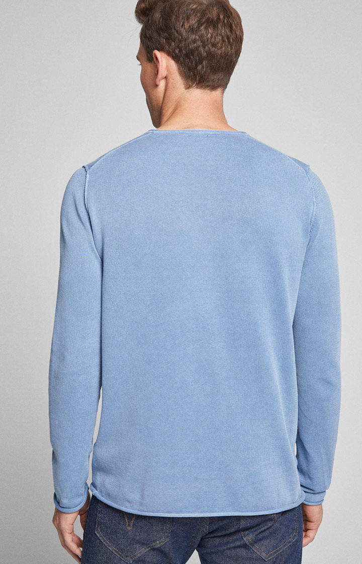 德式重洗水复古男装针织T恤亨利领圆领长袖体恤老孙户外LSHW1120 - 图3