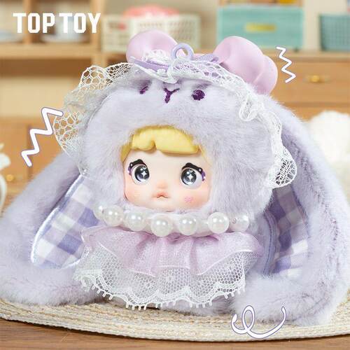 正版TOPTOY糯米儿米宝甜心免兔系列潮玩盲盒毛绒模玩手办生日礼物 - 图0