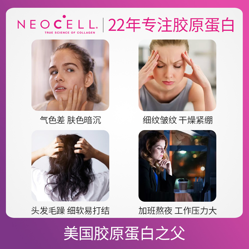 美国进口neocell胶原蛋白+vc 360 NEOCELL保健品海外丽人海外膳补