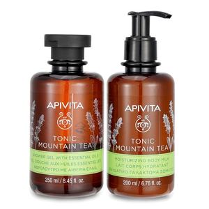 APIVITA艾蜜塔高山茶身体护理组合抗氧沐浴露250ml+身体乳200ml