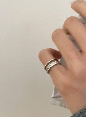 法式尾戒小拇指戒指女戒指可调节大小食指戒指网红爆款简约冷淡风