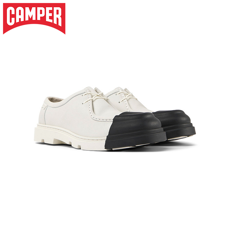 Camper看步男鞋Junction潮流新款设计时尚商务休闲鞋舒适系带圆头-图0