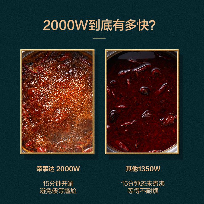 荣事达家用多功能一体式绿色电火锅 荣事达永昊电热/火锅