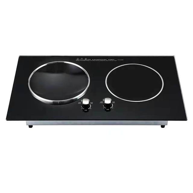 Crown knob concave small opening size induction cooker double furnace
