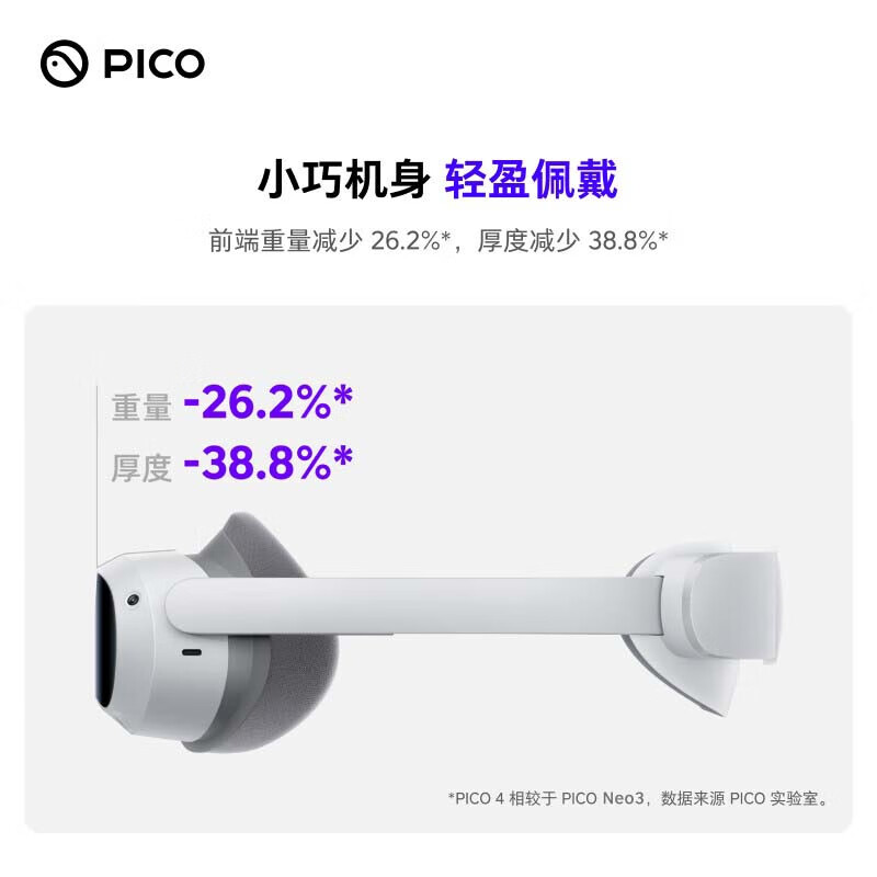 【旗舰爆款】pico 4畅玩版体感游戏机 PICO蚂蚁智能眼镜/VR设备
