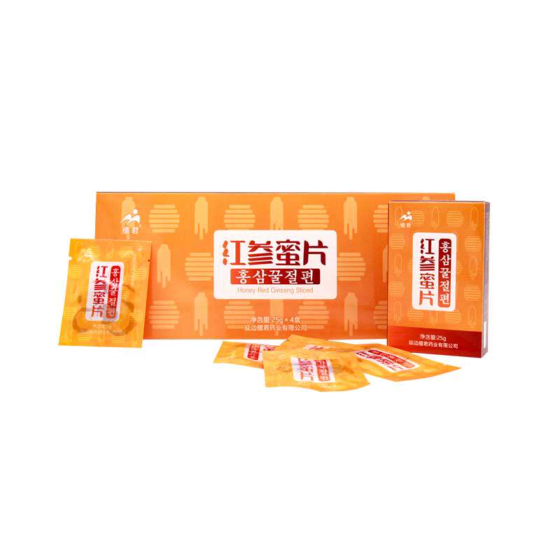 长白山人参蜜片100g即食蜂蜜红参片 檀君人参/园参及其制品