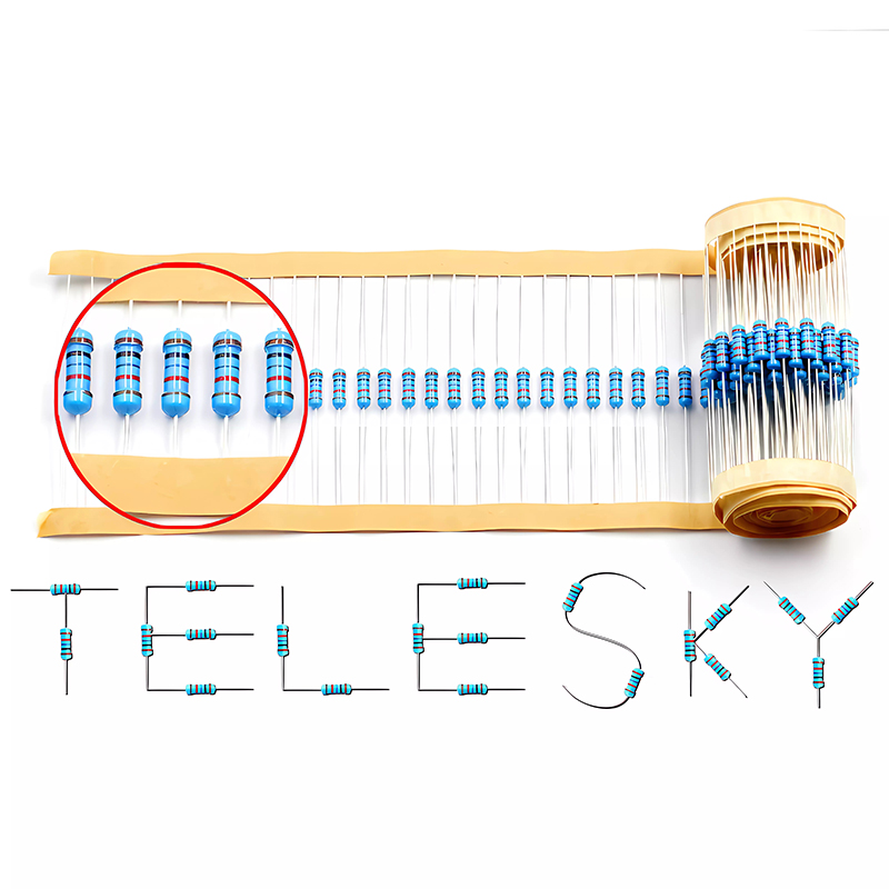 金属膜电阻 1/2W 1% 五色环电阻器56欧姆62欧68欧75欧82欧 910欧 - 图0