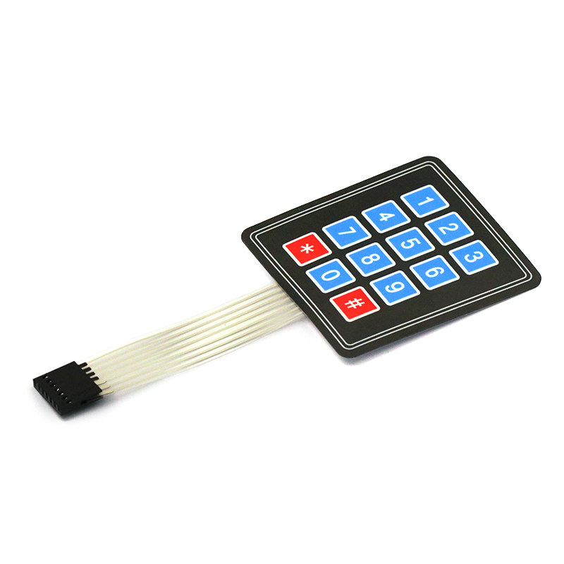 TELESKY 3*4矩阵键盘 薄膜键盘 单片机扩展键盘 键盘控制面板,淘宝优惠券,粉丝福利购,淘宝优惠卷