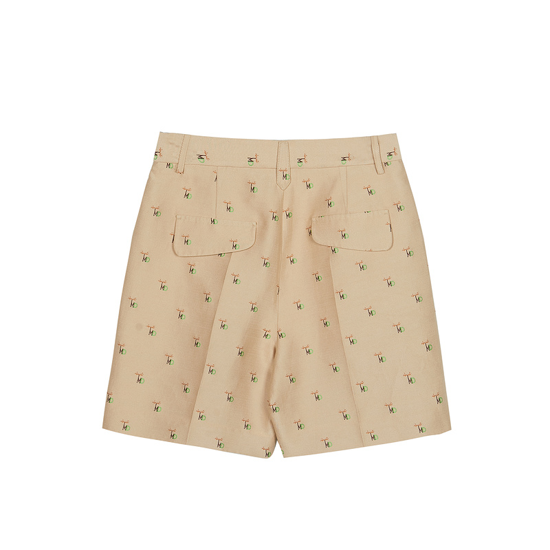 MIIDII谜底2022春秋高级感OL风质感提花西裤西装短裤女221GK0021 - 图3