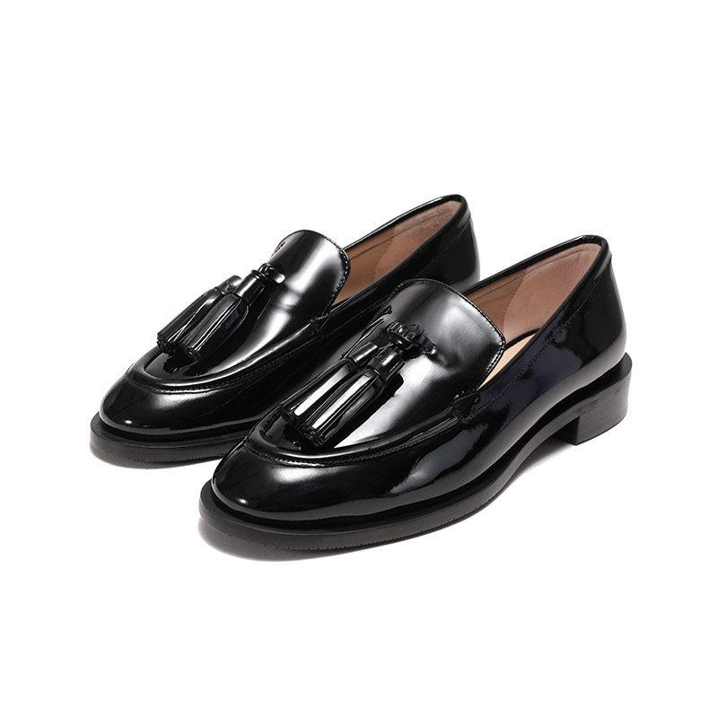 【自营】SW思缇韦曼 女士流苏乐福鞋皮鞋 PALMER TASSEL LOAFER - 图0