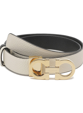 ferragamo直营牛皮板扣式腰带