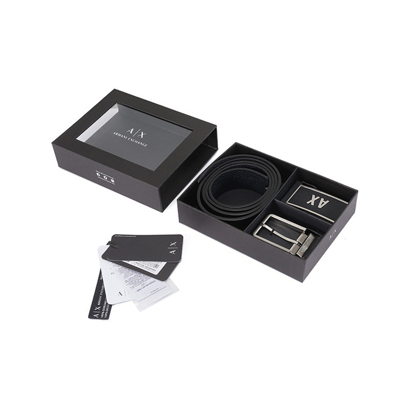 【自营】AX阿玛尼男士可替换扣头可裁剪双面皮带腰带套装商务,淘宝优惠券,粉丝福利购,淘宝优惠卷