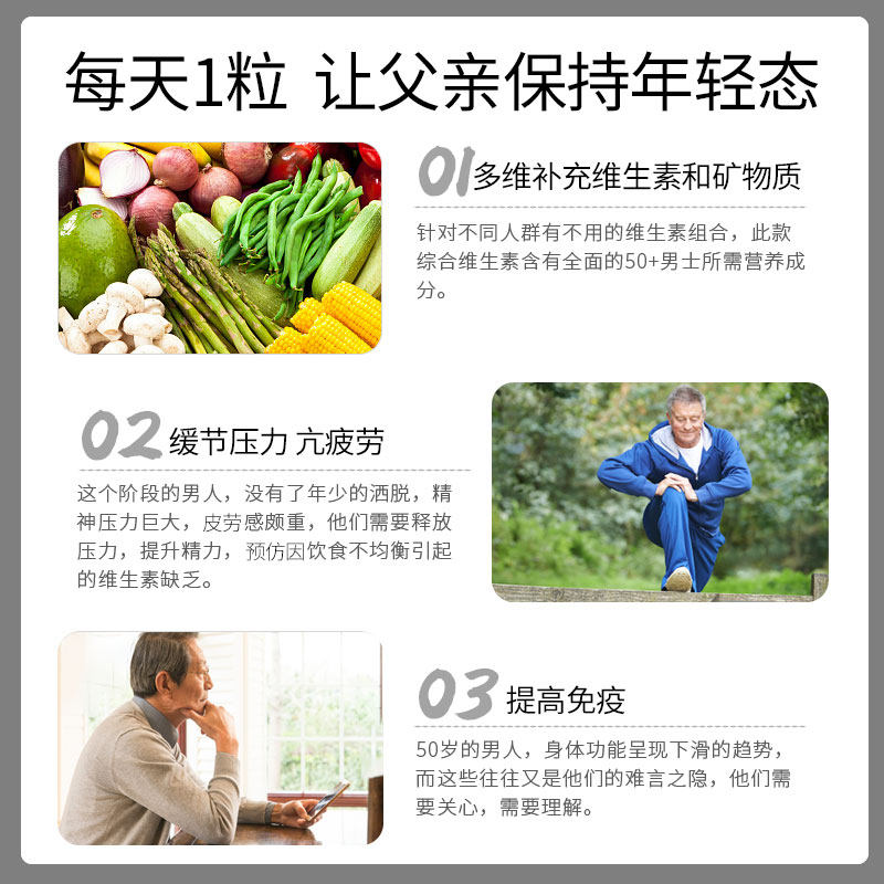 Swisse斯维诗男士复合维生素b片50+岁中老年男性专用vA叶黄素90片,淘宝优惠券,粉丝福利购,淘宝优惠卷