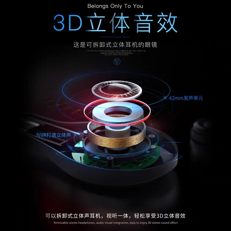 2021vr眼镜玩游用品虚拟性现实3d全景电a影手机专用游戏-图2