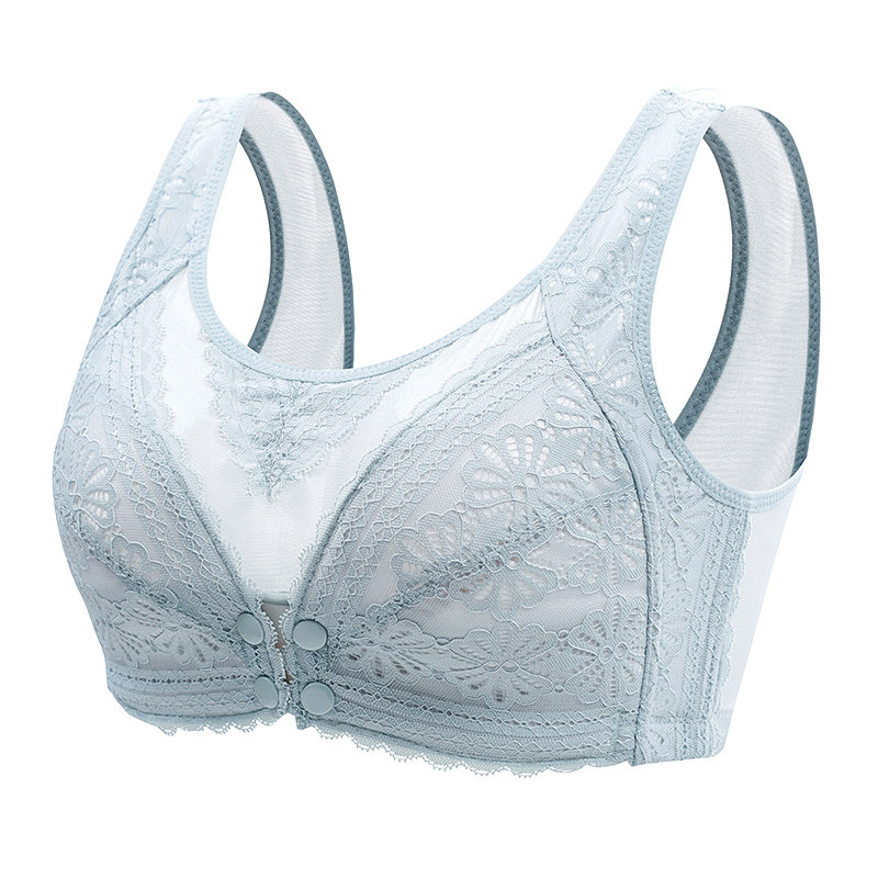 哺乳棉薄款超薄定型聚拢前开扣文胸 班班童哺乳文胸