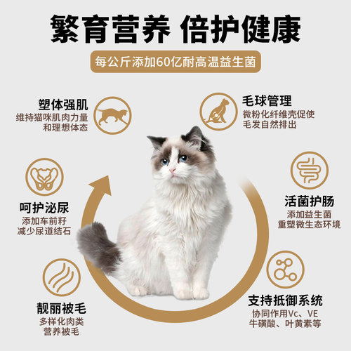 畅享优品畅舒雨林探密通用全龄幼成年猫粮10kg大包装20斤缅因蓝猫 - 图0