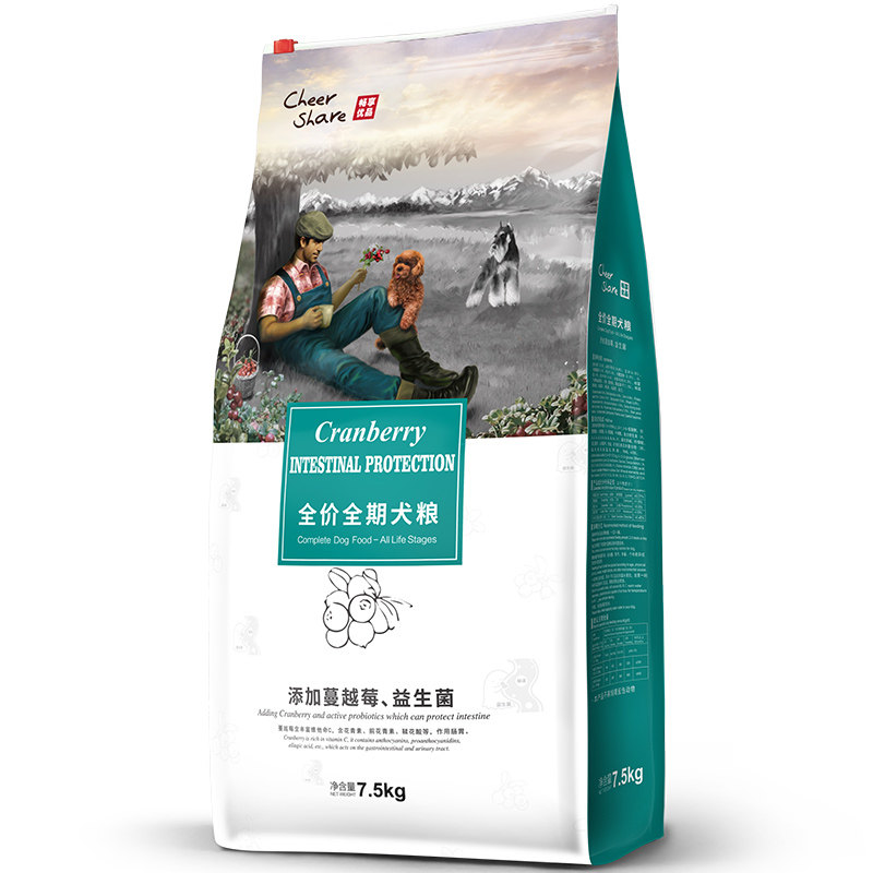 畅享优品蔓越莓益生菌易消化护理肠胃全价大包装金毛犬狗粮7.5kg,淘宝优惠券,粉丝福利购,淘宝优惠卷