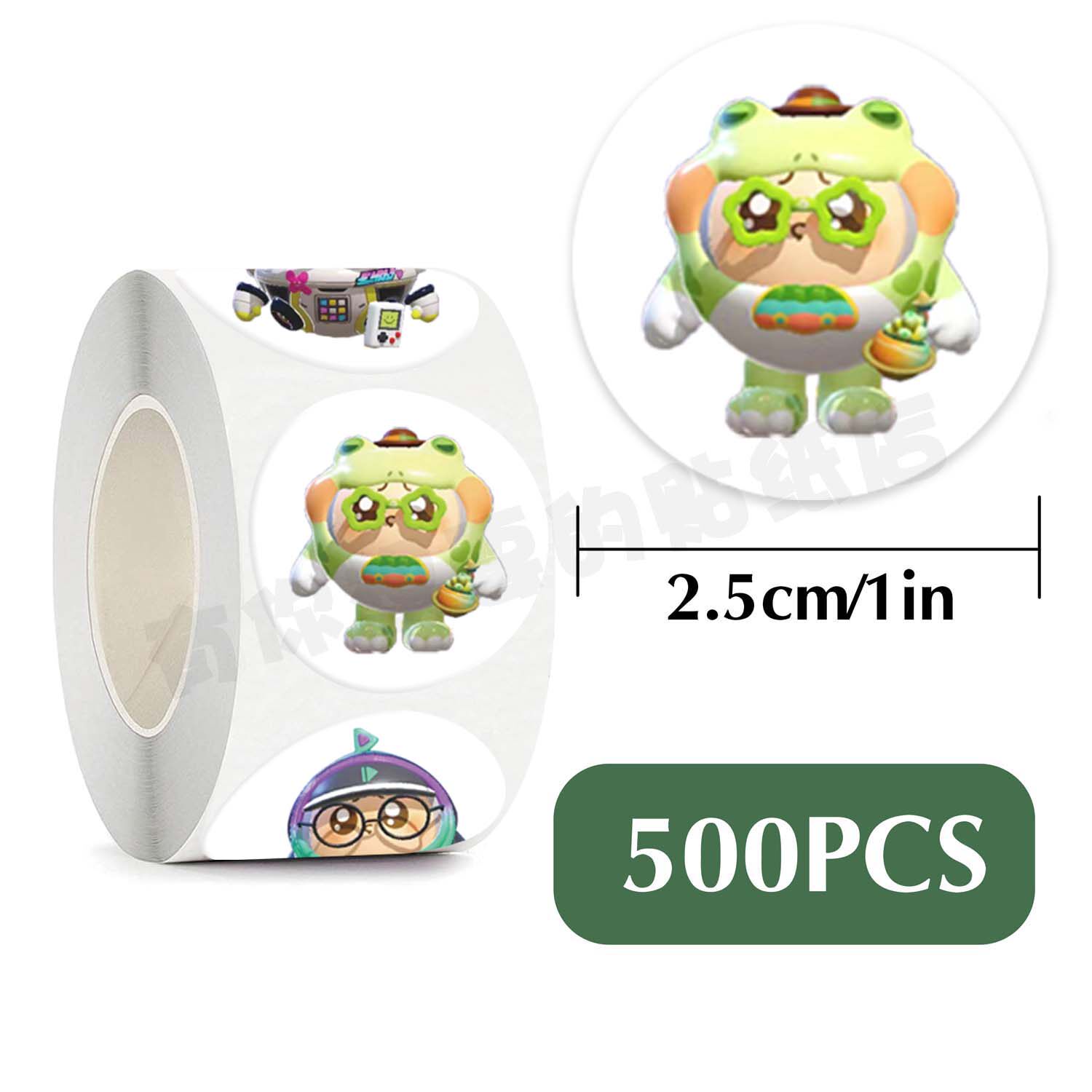 500贴/卷蛋仔派对皮肤贴纸新款机器猫机械猫手账儿童玩具装饰贴