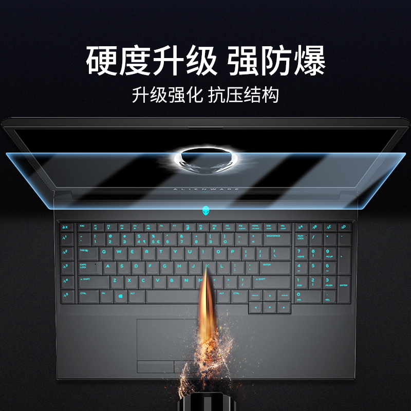 适用2023款外星人alienware m17屏幕膜x14 r2 r4笔记本18电脑m15r3钢化贴膜16游戏本a51m保护17.3寸抗蓝光r5