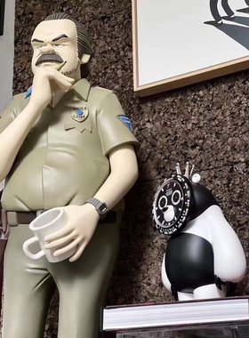 Fools Paradise愚者乐园熊猫钟表本物对决潮玩偶公仔手办摆件