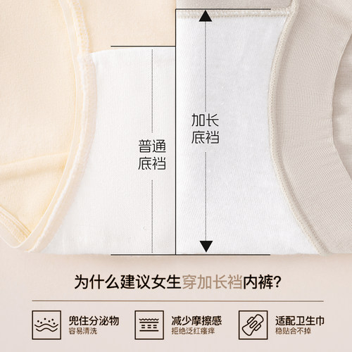 猫人内裤女士纯棉抗菌裆2026新款高腰收腹胖mm大码无痕平角打底裤 - 图3