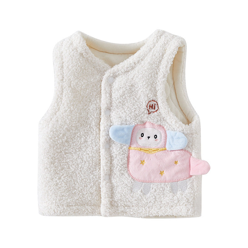 婴儿马甲加厚羊羔绒夹棉秋冬款新生儿男女童宝宝保暖背心冬季外穿,淘宝优惠券,粉丝福利购,淘宝优惠卷