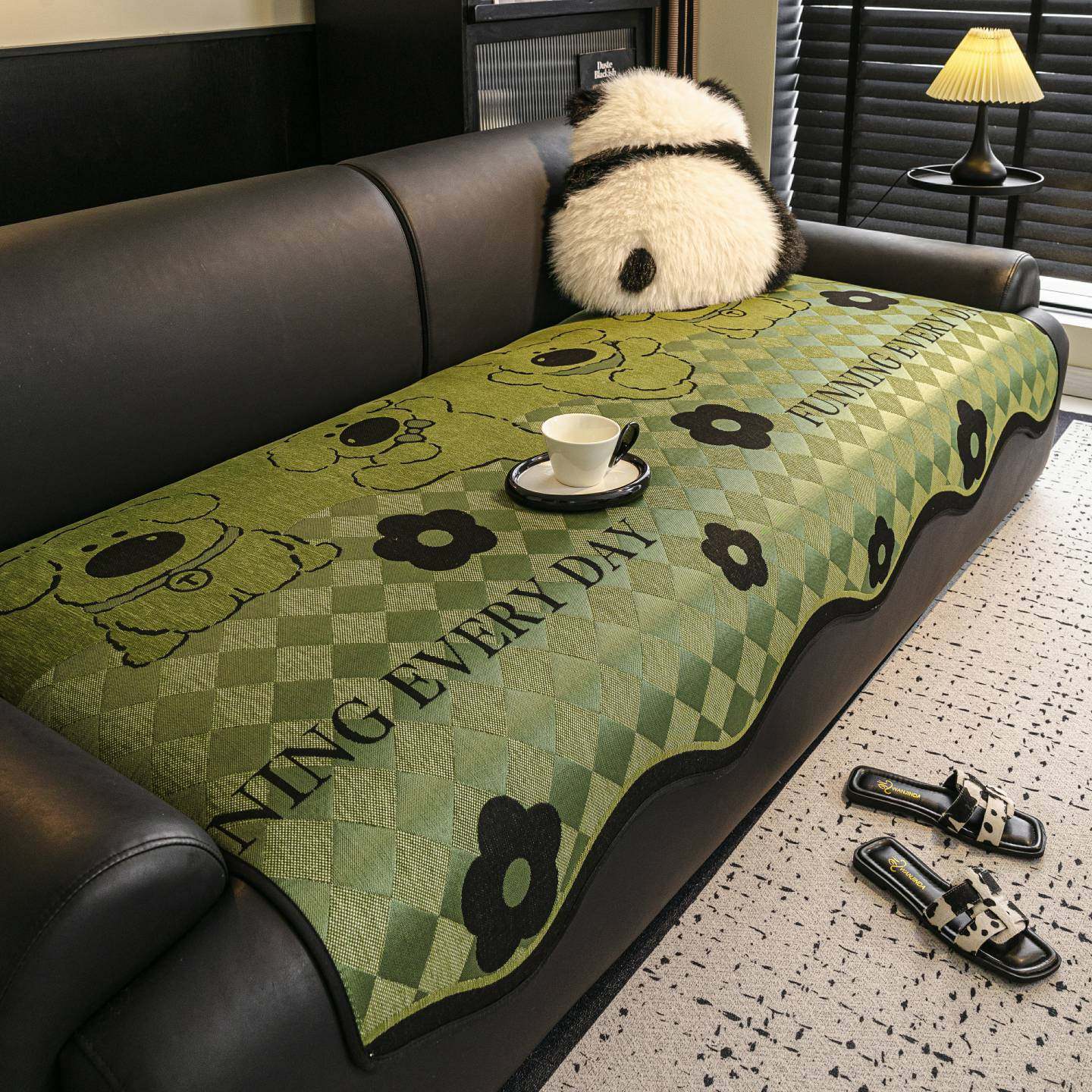 雪尼尔面料蝴蝶结沙发垫加厚四季防滑简约现代坐垫子高级感套罩巾,淘宝优惠券,粉丝福利购,淘宝优惠卷