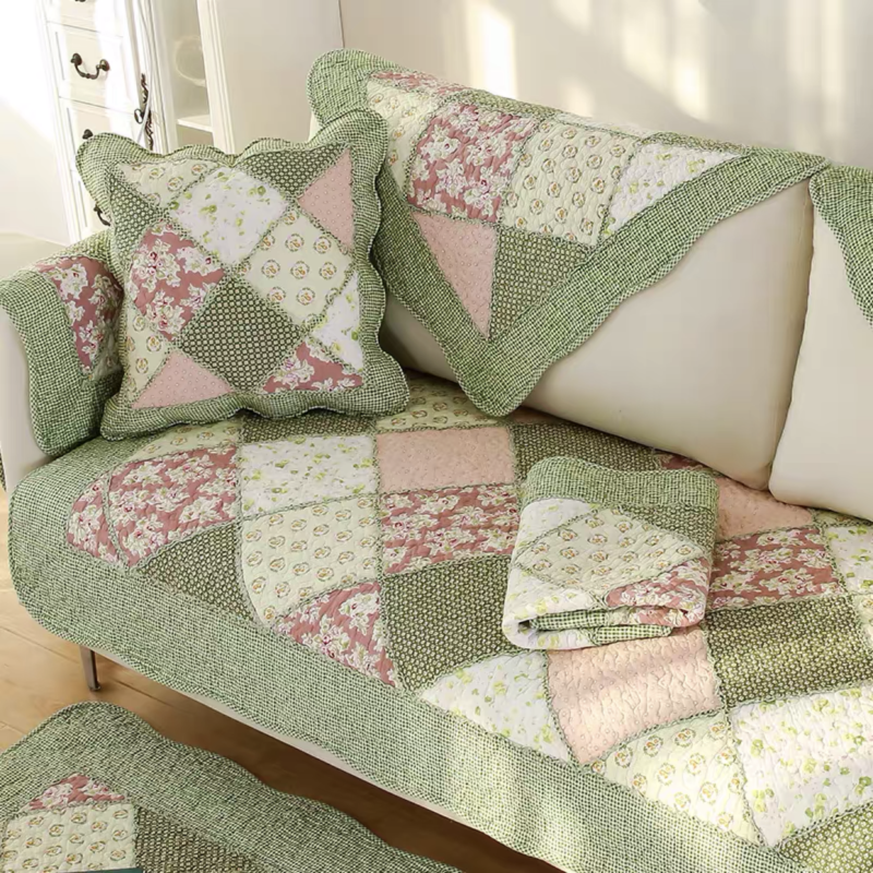 沙发垫布艺全棉防滑沙发坐垫田园花卉纯棉四季通用简约沙发巾套罩