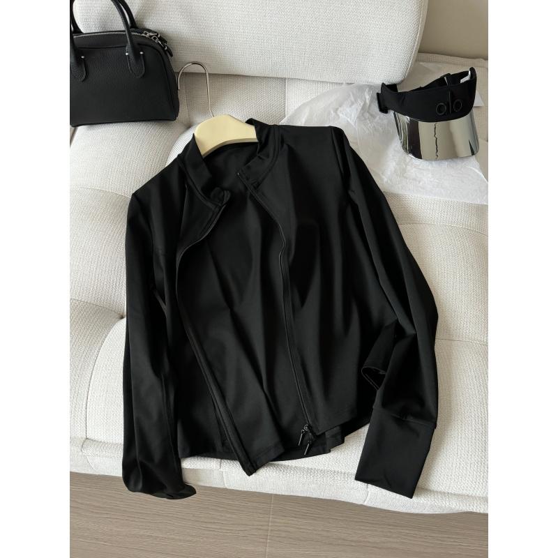 JMHH【冰美式】双拉链立领薄外套瑜伽服 - 图3