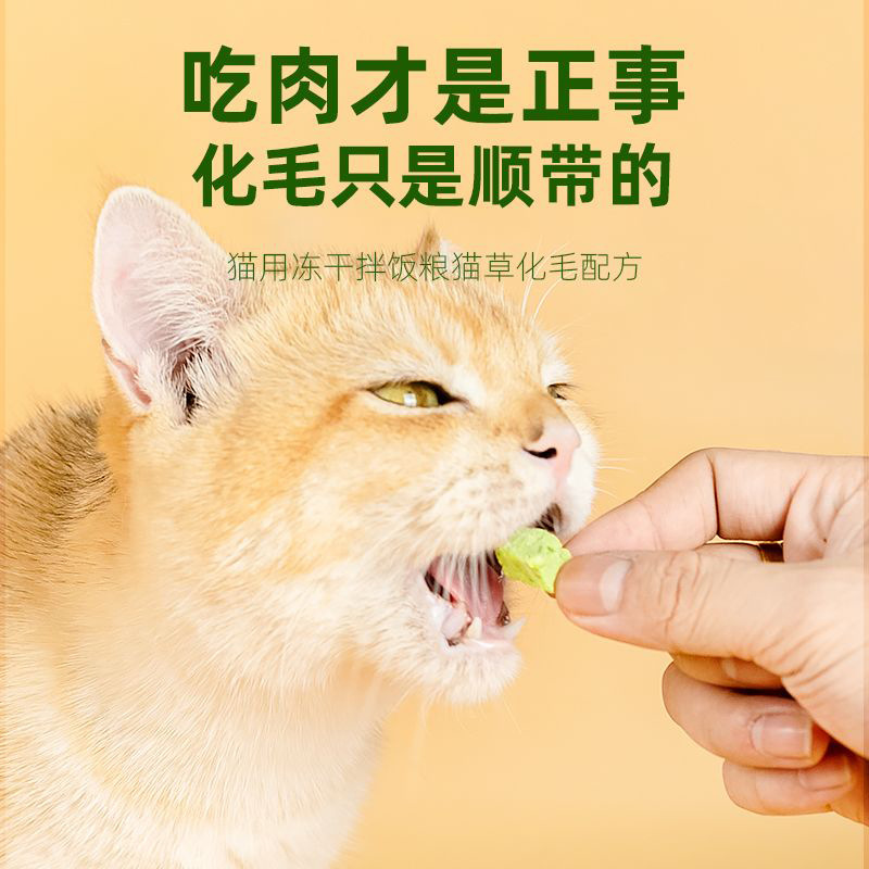 【新品上新】猫草片粒冻干猫零食猫薄荷饼干磨牙棒去化毛球片猫咪 - 图1