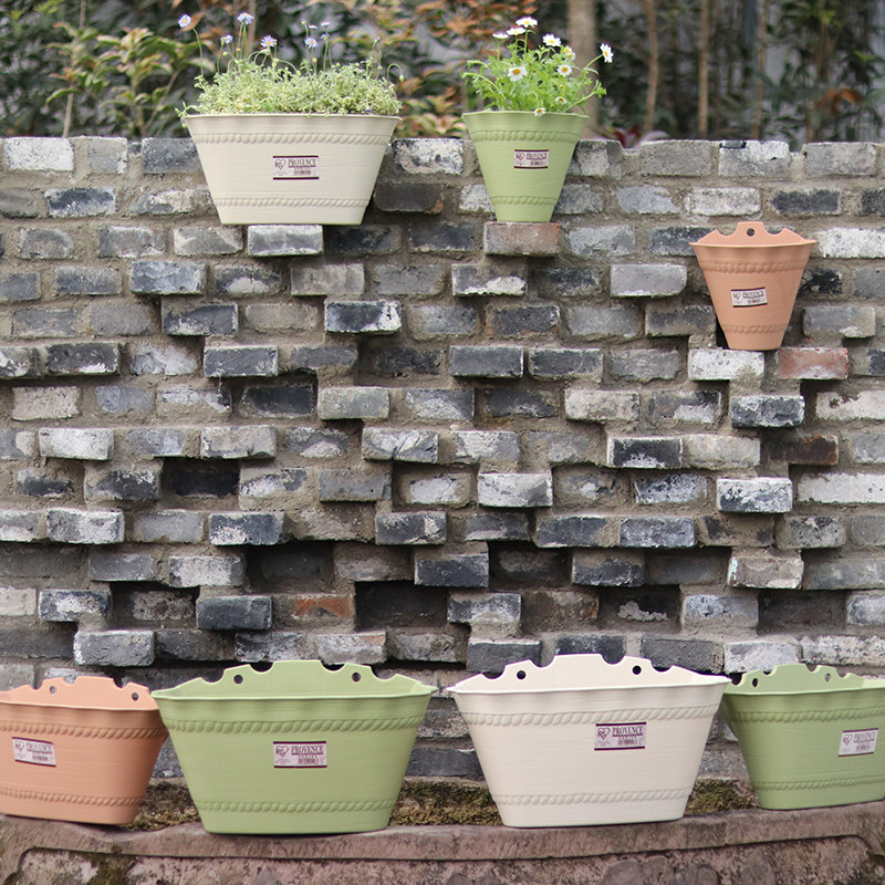 爱丽思复古半壁挂塑料树脂阳台栏杆绿萝多肉吊兰爱丽思悬挂式花盆,淘宝优惠券,粉丝福利购,淘宝优惠卷