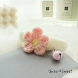 Плетеный чокер, шарф, колокольчик, трикотажный аксессуар, регулируемая галстук-бабочка, ожерелье, кот, в цветочек