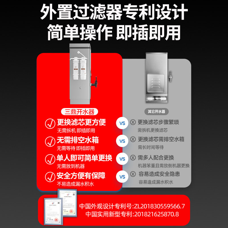 三鼎商用开水器开水机工厂烧水器开水炉工地热水器电热水机开水箱,淘宝优惠券,粉丝福利购,淘宝优惠卷