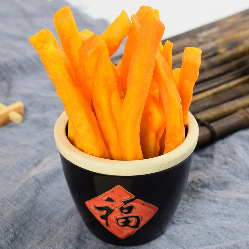 红东网红薯条紫薯条低脂脆片地瓜干 红东薯类制品