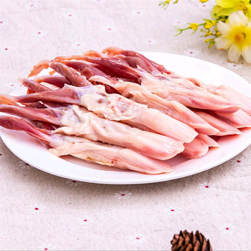 鸭舌冷冻生鲜鸭舌头500g去舌苔袋装商用鸭货火锅饭店卤味串串包邮