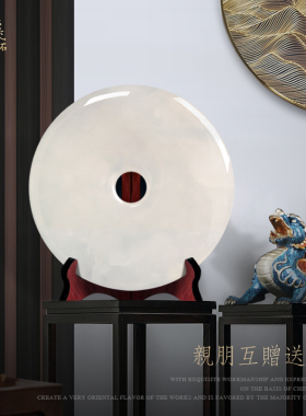 天然玉石大号电视柜招财和氏璧